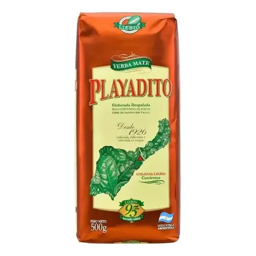 Yerba Playadito Despalada Bajo Polvo 500g Sin Tacc