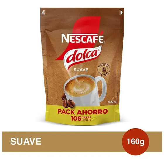 Café Instantáneo Nescafé Dolca Suave Doypack 160gr
