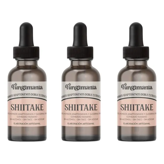 Shitake Doble Extracto X 3 Unidades De 60ml