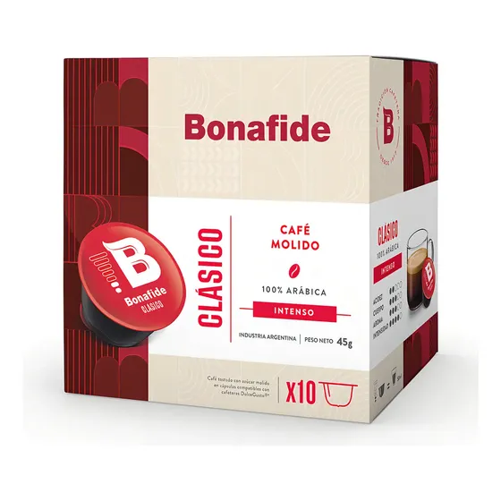 Cápsulas Bonafide Café Clásico Caja X 10un