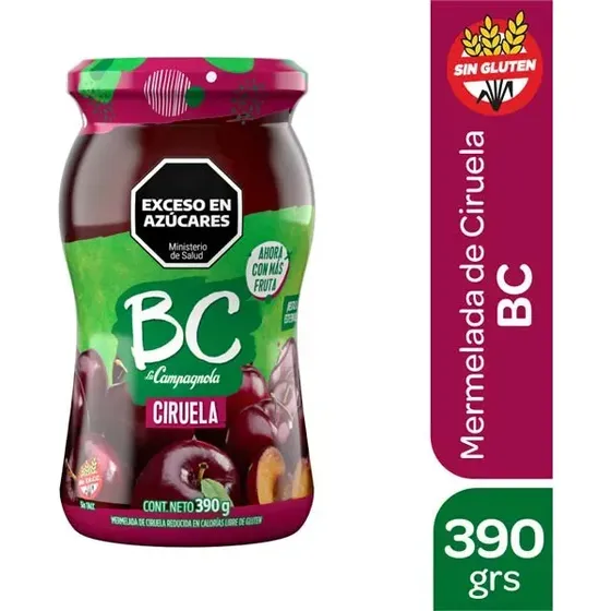 Mermelada Ciruela Frasco 390g La Campagnola