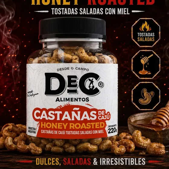 Castañas De Caju Honey Roasted Tostadas Saladas Con Miel Dec