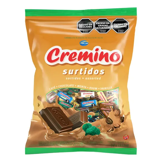 Caramelos Masticables Surtidos Cremino Arcor Sin Gluten 940g