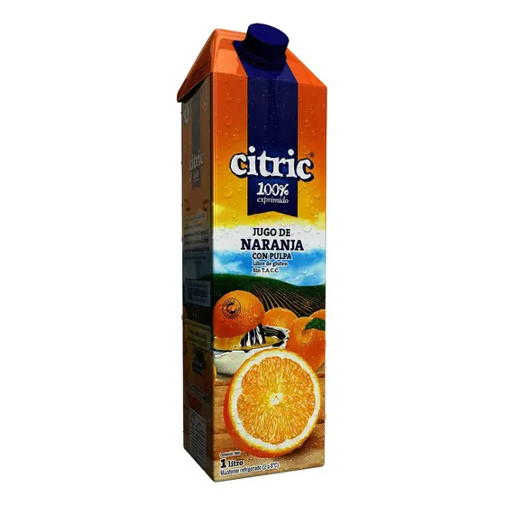 Jugo De Naranja Con Pulpa Citric 1l