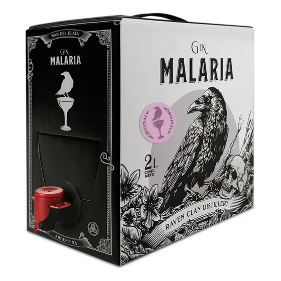Malaria Gin Original Bag In Box 2 Litros