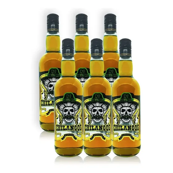Distrito Federal Chilango´s Licor Al Tequila Dorado X6 750ml