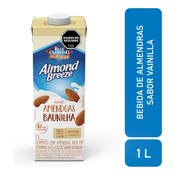 Leche De Almendras Almond Breeze Sabor Vainilla X1lt