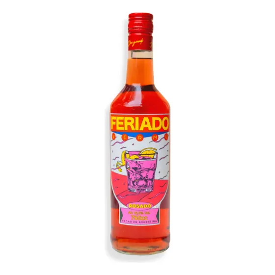 Licor Aperitivo Feriado Rosado Vermouth 750ml Argentina