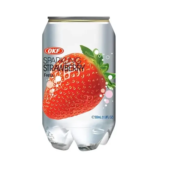 Soda Sabor Frutilla OKF 350 Ml Origen Corea