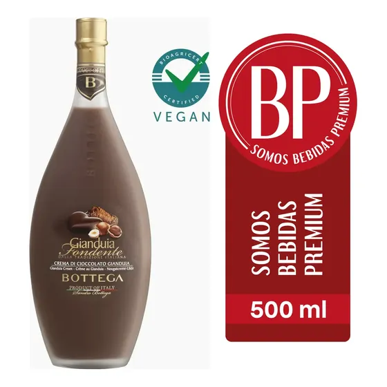 Licor Bottega Sabor Gianduia Fondente Taliano 500ml