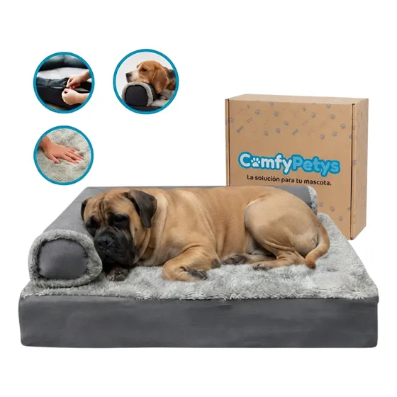 Cama Perro Ortopedica Comfypetys Relleno Airdry Extra Grande