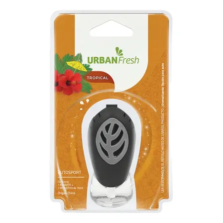 Aromatizante Auto Urban Fresh Tropical Sport Negro Frutas Tropicales
