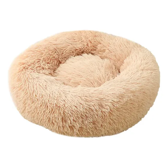 Cucha Cama Antiestrés Felpuda Suave Para Perros Y Gatos 60cm
