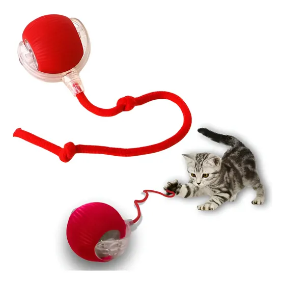 Juguete Para Gato Pelota Interactiva Con Cuerda Antiansiedad
