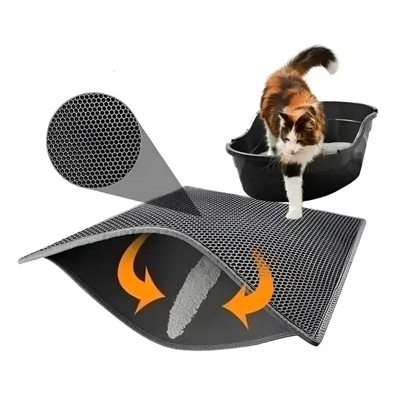 Alfombra Gatos Salida Litera Sanitaria 75x55 Cm Arena