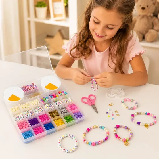 Kit Mostacillas Para Armar Pulseras Bijouteri Letras