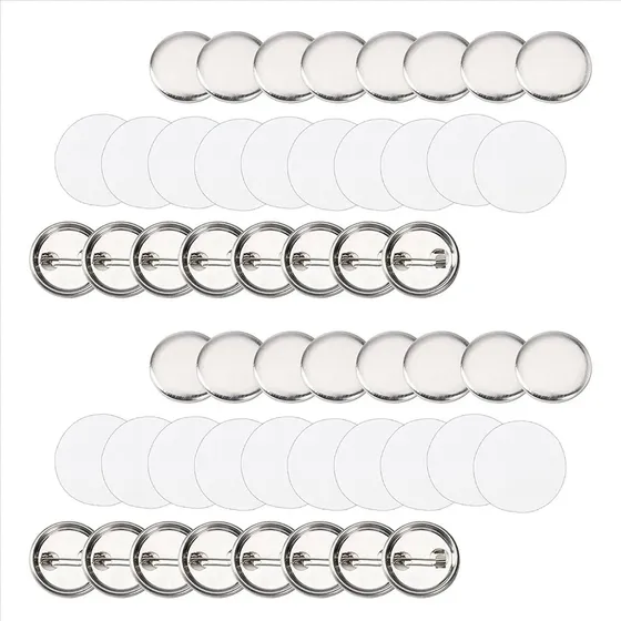 Kit De 1200 Piezas De Suministros Para Hacer Botones En Blan