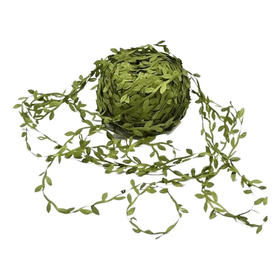 C Cinta De Hojas Artificiales Verdes For Decoración Xxx~ I