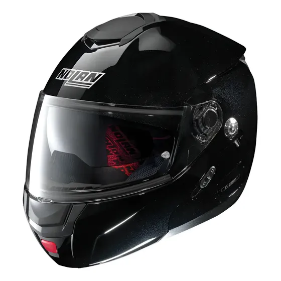 Casco Moto Rebatible Nolan Doble Visor N90-2 Highline N-com Color Negro Brillo 040 Tamaño Del Casco M
