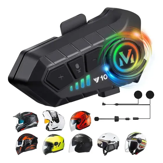 Intercomunicador Bluetooth Para Cascos De Moto