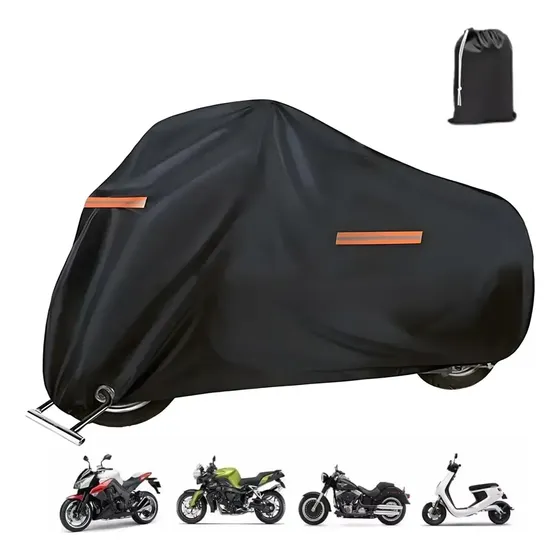 Funda Cubre Moto Impermeable Protección Solar Uv Para Exterior