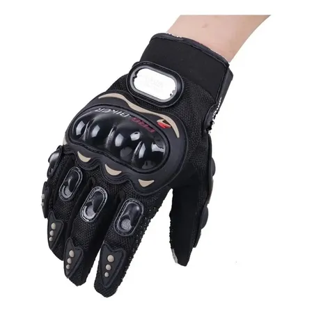 Guantes Motocross Pro Biker Negro Protecciones Nudillos Talle XL