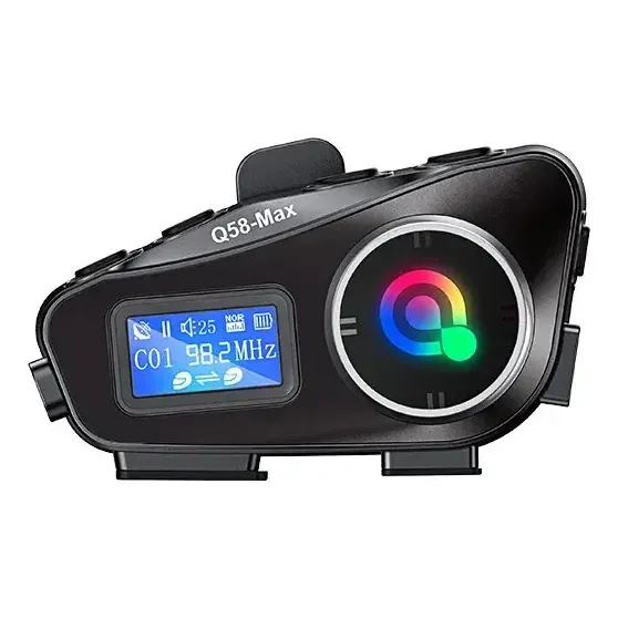 Intercomunicador Para Casco Moto Motolink Q58 Max Bluetooth Radio Fm Manos Libres