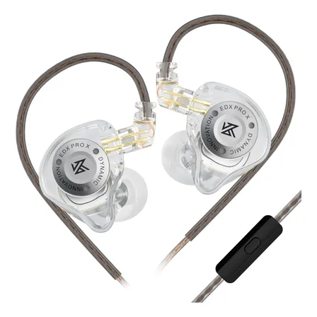 Auriculares In Ear Monitor Kz Edx Pro X Con Mic White