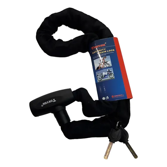 Linga Cadena Tonyon Ty-715 Para Moto Acero 10mm 1200 mm Negro