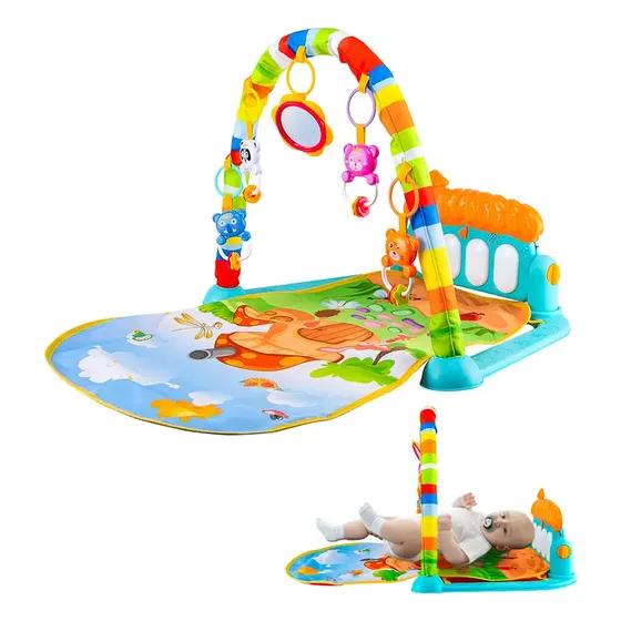 Gimnasio Portátil Mawe by Gadnic Sonajeros Luces LED Canciones Infantiles Desarrollo Sensorial 5 Sonajeros