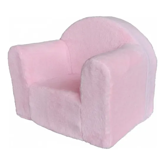 Sillón Infantil De Felpa Rosa Súper Suave Y Acolchonado
