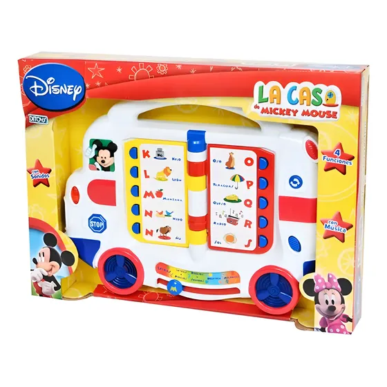 Mickey Club House Autobus Ditoys Color Amarillo