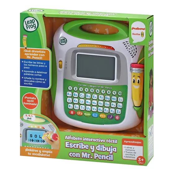 Tablet Infantil Interactivo Escribe Dibuja Letra y Formas Color Multicolor