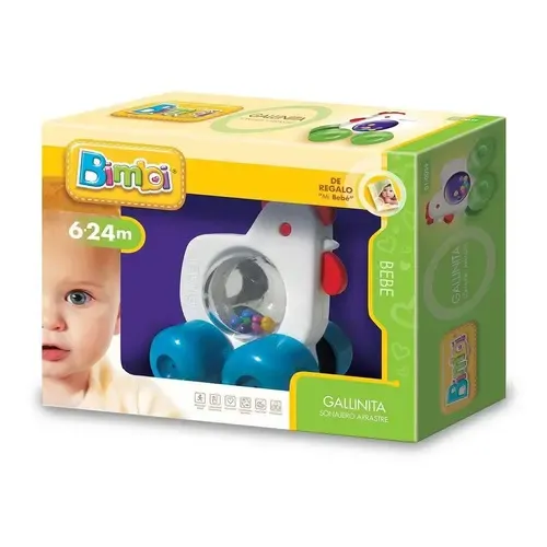 Sonajero De Arrastre Gallinita Para Bebes Bimbi 01-0059