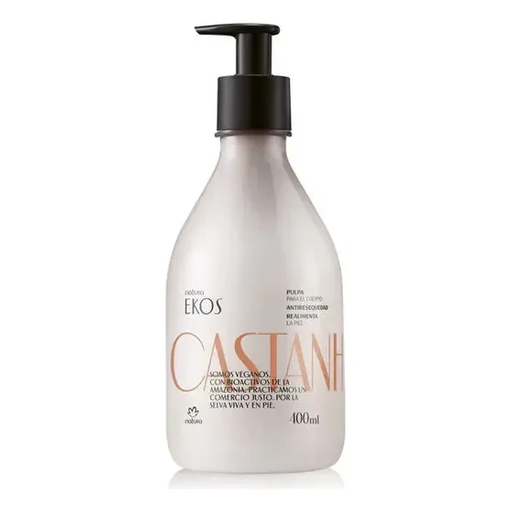 Crema Pulpa Hidratante Corporal Natura Ekos Castaña 400 Ml