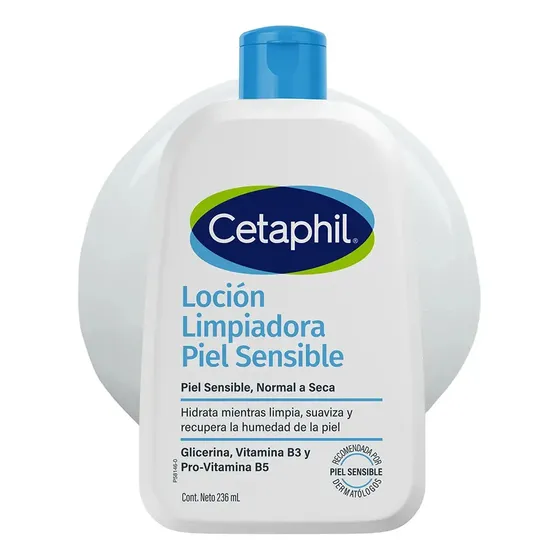 Locion Limpiadora Cetaphil Para Piel Sensible, Normal A Seca X 236 Ml