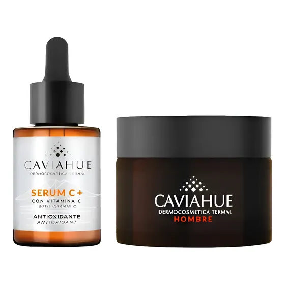 Combo Caviahue Crema Facial Hombre+ Serum Vitamina C+