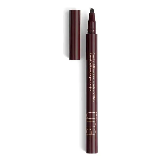 Natura Delineador De Cejas Fibra Efecto Microblanding Color Castaño