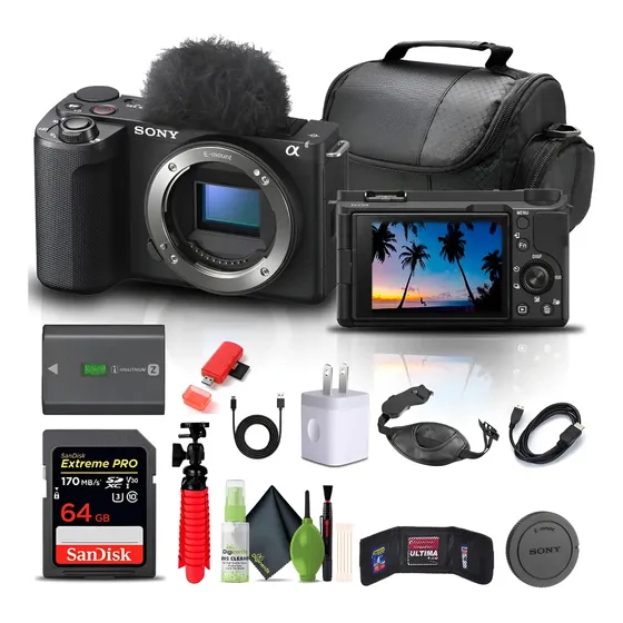Cámara Sin Espejo Sony Alpha Zv-e10 Ii + Accesorios Negro