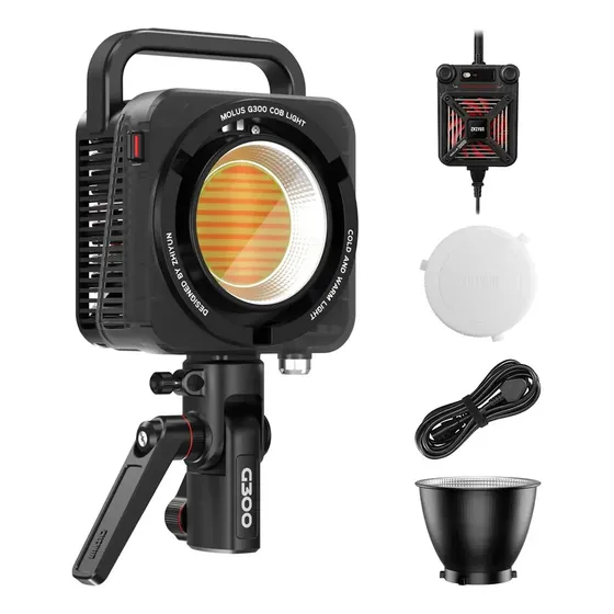 Iluminador LED Zhiyun Molus G300 de 300W con Luz Bicolor para Fotografía y Video