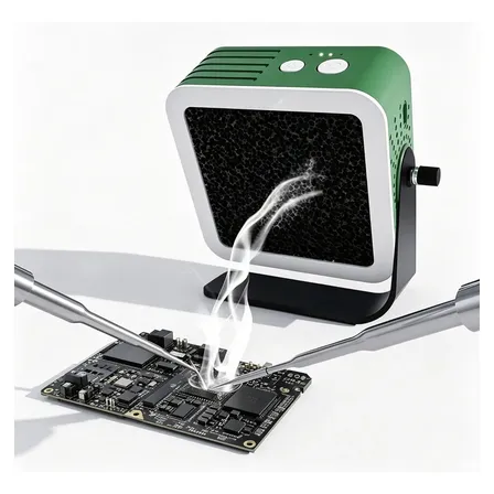 Extractor De Humo 2uul Con Ventilador Y Luz Led
