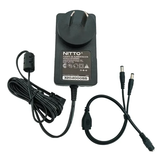 Fuente Tipo Cargador 12v 4amp + Divisor 1 A 2 Para Camara