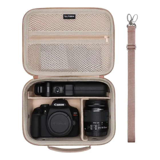 Funda De Cámara Para Canon Eos Rebel T7 Beige Beige