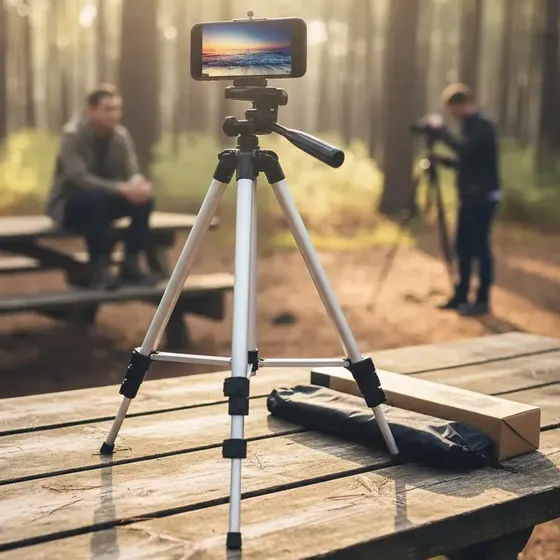 Trípode Profesional Para Celular Y Cámara, Fotos Y Videos, Incluye Accesorios
