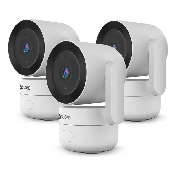Kit Combo Cámaras De Seguridad Suono 2mp Hd Inalámbrica X3 Blanco