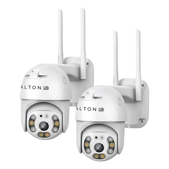 2 Cámaras De Seguridad Dalton Domo Exterior Interior Wifi Full Hd 4mp Da-cam03