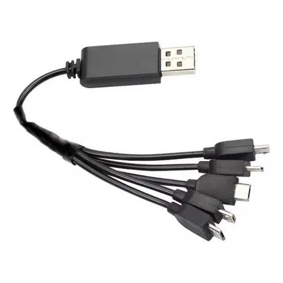 Cable Cargador 5 En 1 Para Baterias Drone E88
