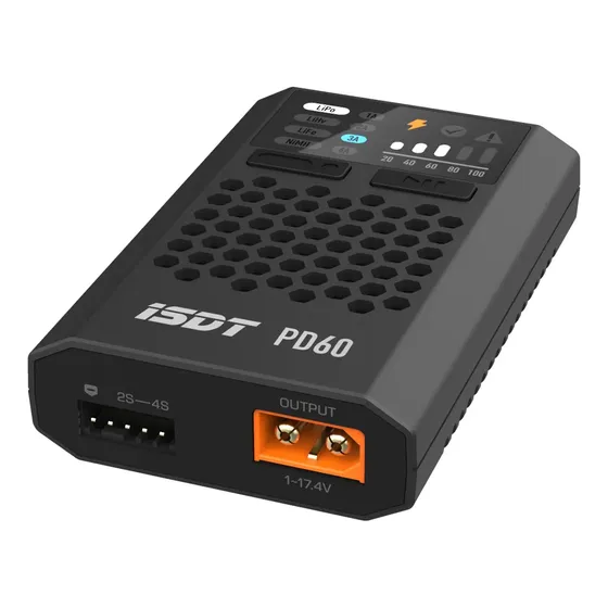 Cargador Balance Isdt Pd60 60w 6a Tipo-c 1-4s Dron Fpv