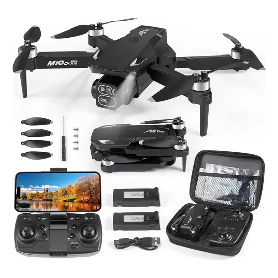 Dron M10 Semiprof 2k Fpv Vuelo Asistido Y 3 Baterías