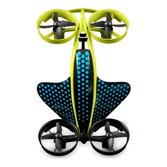 Drone WowWee Hydraquad Acuático 4 Motores Amarillo Con Control Remoto